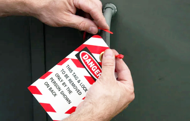 Scaffolding tag and tagout